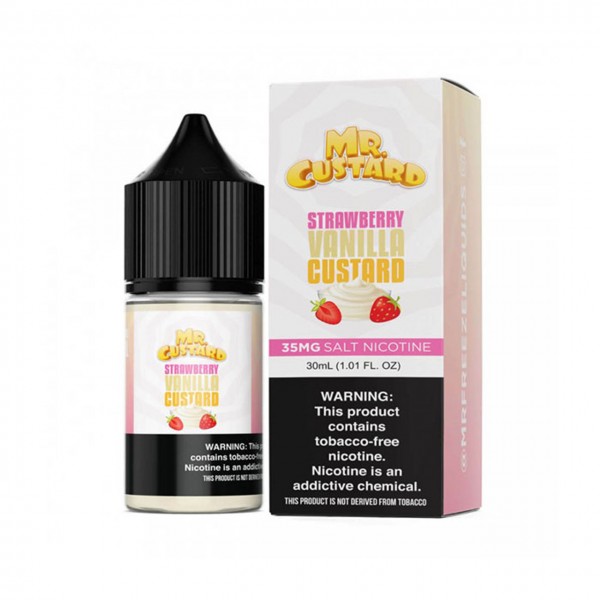 Mr. Custard TFN Salt - Strawberry Vanilla Custard