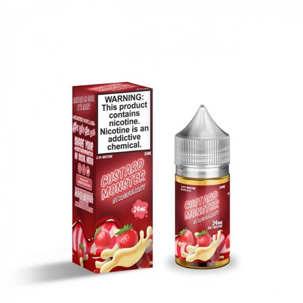 Custard Monster Salts - Strawberry